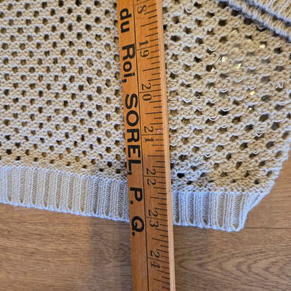 Beige Polo Knit Cardigan XL - Picture 7 of 7